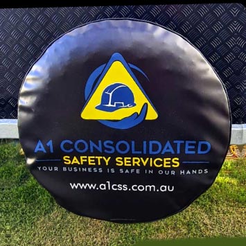 Custom printed spare tyre covers