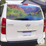 One Way Window Film on Hyundai Van